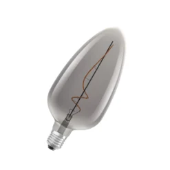 OSRAM LED Vintage 1906, C125, hehkulanka, harmaa, E27, 4 W, 818