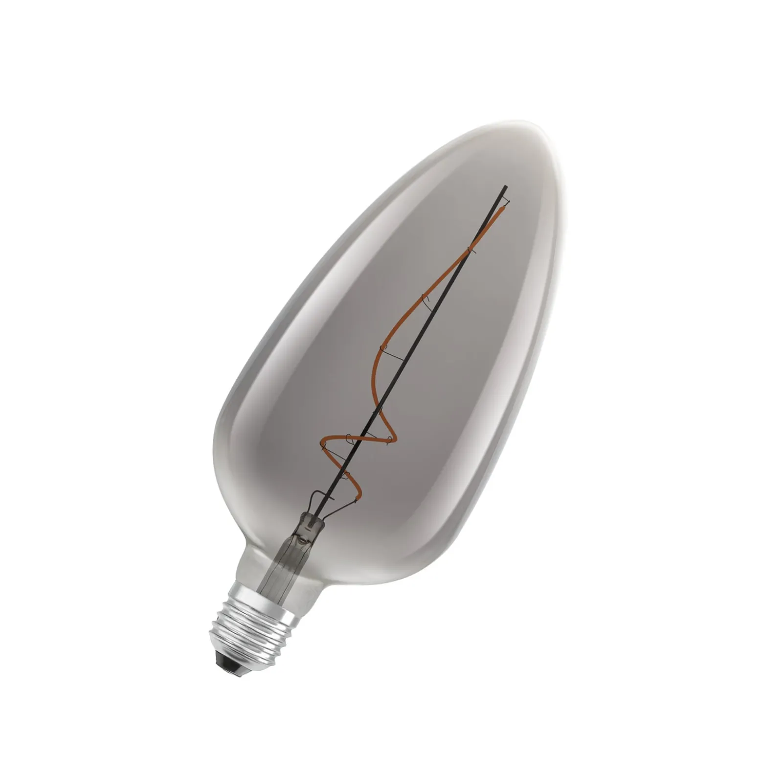 OSRAM LED Vintage 1906, C125, hehkulanka, harmaa, E27, 4 W, 818