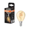 OSRAM LED Vintage E14 4.9W 922 pisara spiraali hehkulanka kultainen