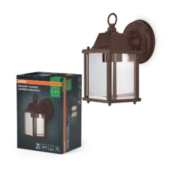 OSRAM:n ulkoseinälamppu ENDURA CLASSIC LANTERN, 23 cm, ruostumaton teräs, IP43