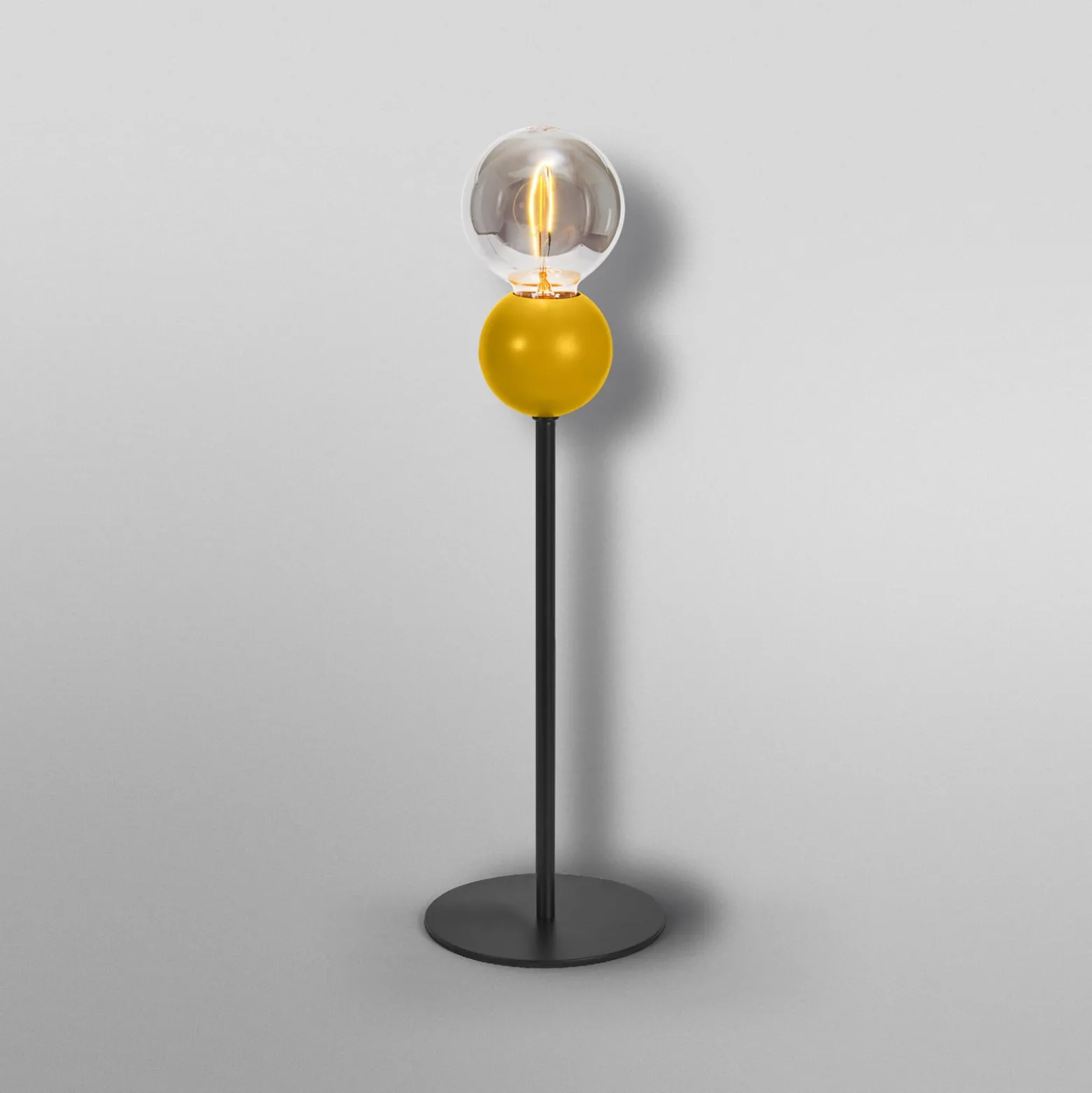 OSRAM pöytälamppu Decor Bubble, keltainen, 1-lamppuinen, teräs, E27