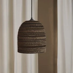 OSRAM riippuvalaisin BALL BELL, ruskea, Ø 26 cm, aaltopahvi, E27