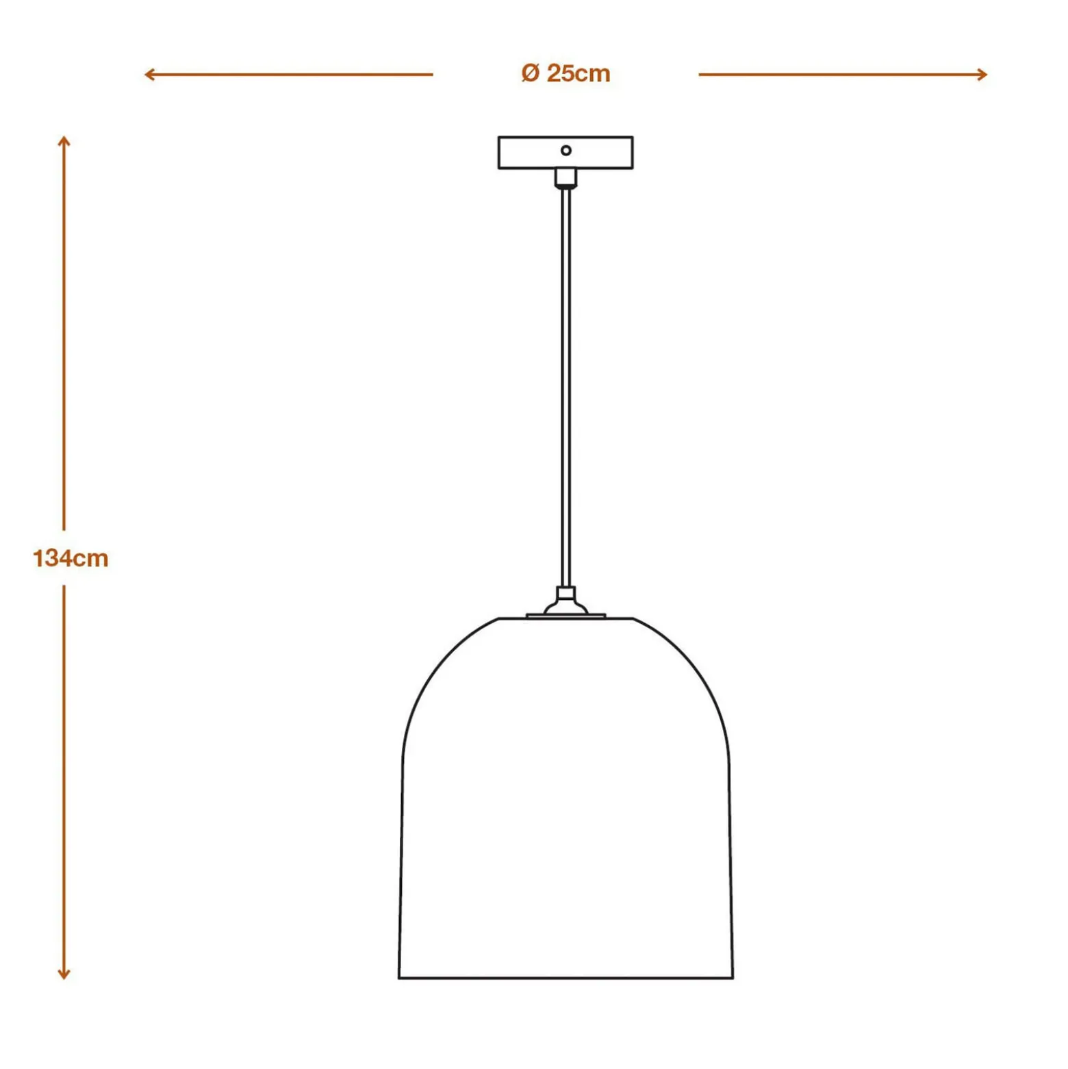 OSRAM riippuvalaisin BALL BELL, ruskea, Ø 26 cm, aaltopahvi, E27
