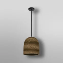 OSRAM riippuvalaisin BALL BELL, ruskea, Ø 26 cm, aaltopahvi, E27