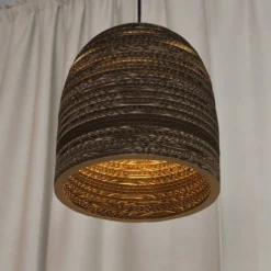 OSRAM riippuvalaisin BALL BELL, ruskea, Ø 26 cm, aaltopahvi, E27