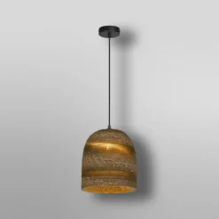 OSRAM riippuvalaisin BALL BELL, ruskea, Ø 26 cm, aaltopahvi, E27