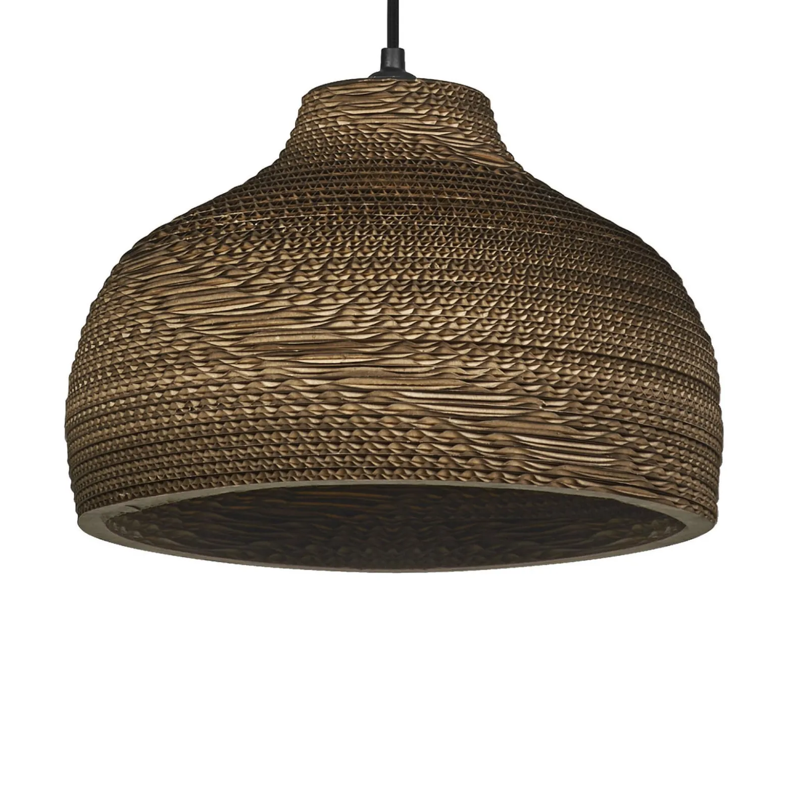 OSRAM riippuvalaisin HAT, ruskea, Ø 36 cm, aaltopahvi, E27