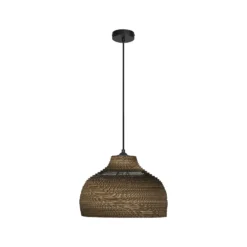 OSRAM riippuvalaisin HAT, ruskea, Ø 36 cm, aaltopahvi, E27