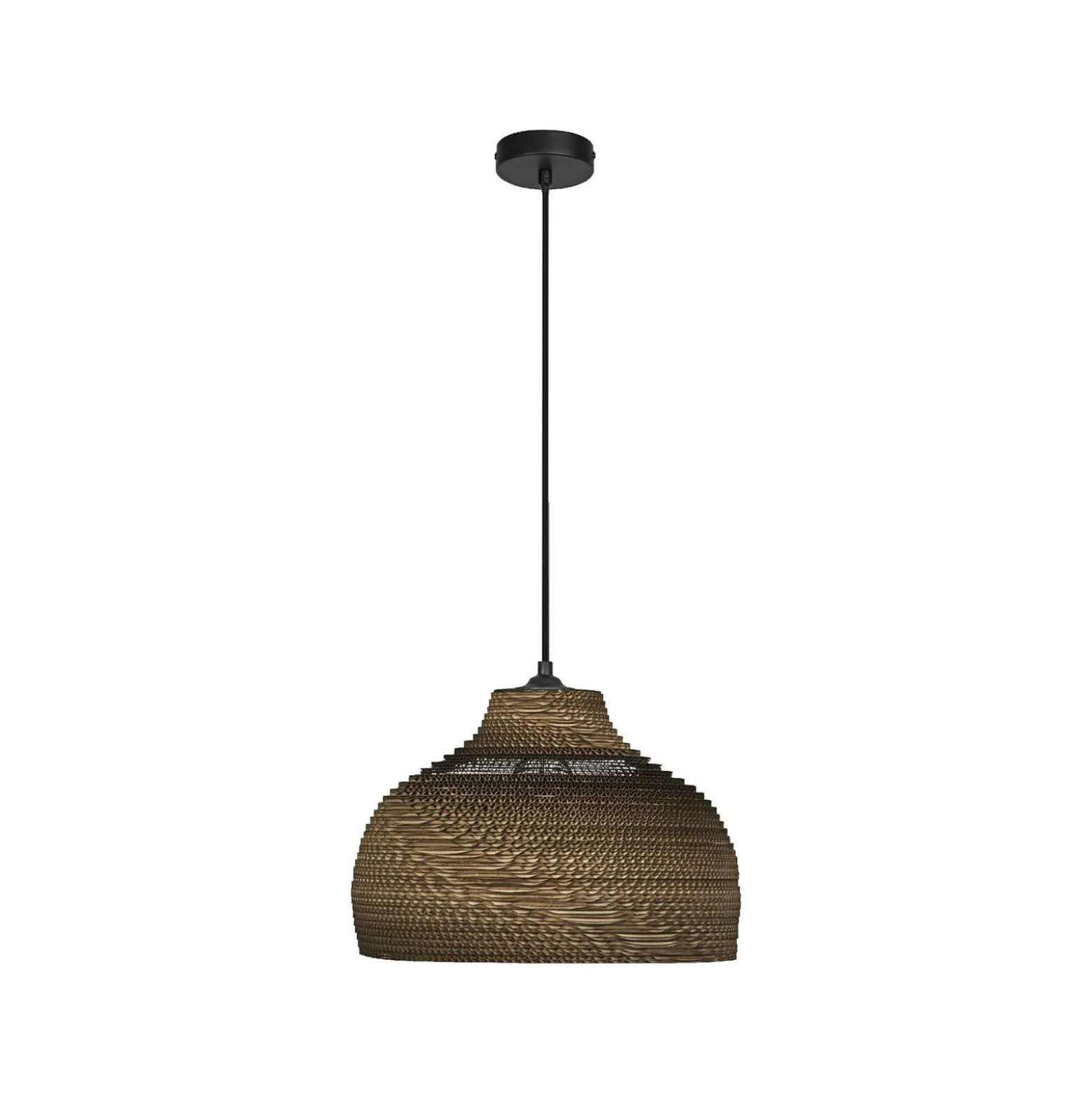 OSRAM riippuvalaisin HAT, ruskea, Ø 36 cm, aaltopahvi, E27