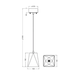 OSRAM riippuvalo Decor Gleam Box, terrazzo, beige, E27
