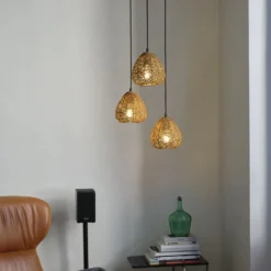 OSRAM riippuvalo Decor Paper Drop, 3-lamppuinen, pyöreä, beige, E27