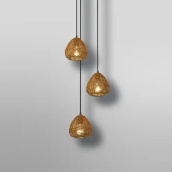 OSRAM riippuvalo Decor Paper Drop, 3-lamppuinen, pyöreä, beige, E27