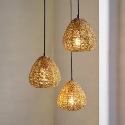 OSRAM riippuvalo Decor Paper Drop, 3-lamppuinen, pyöreä, beige, E27