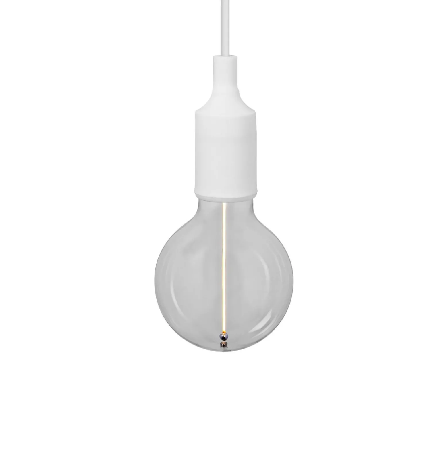 OSRAM riippuvalo VINTAGE 1906 BELL, valkoinen, muovi, Ø 9 cm