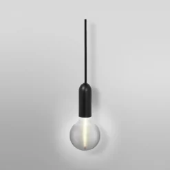 OSRAM riippuvalo VINTAGE 1906 ROUND, musta, metalli Ø 10 cm