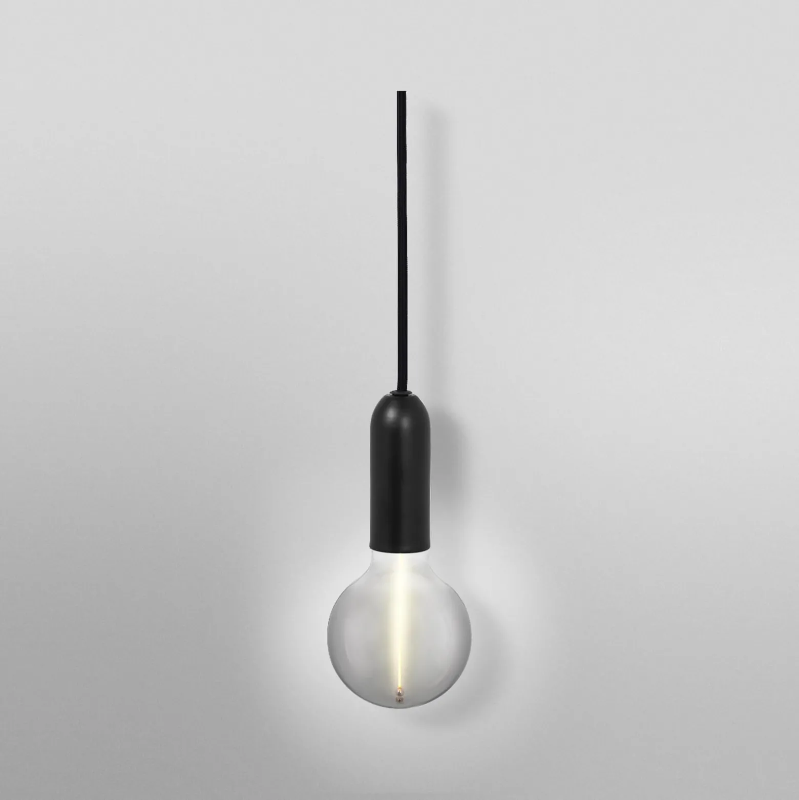 OSRAM riippuvalo VINTAGE 1906 ROUND, musta, metalli Ø 10 cm