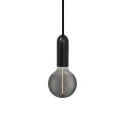 OSRAM riippuvalo VINTAGE 1906 ROUND, musta, metalli Ø 10 cm