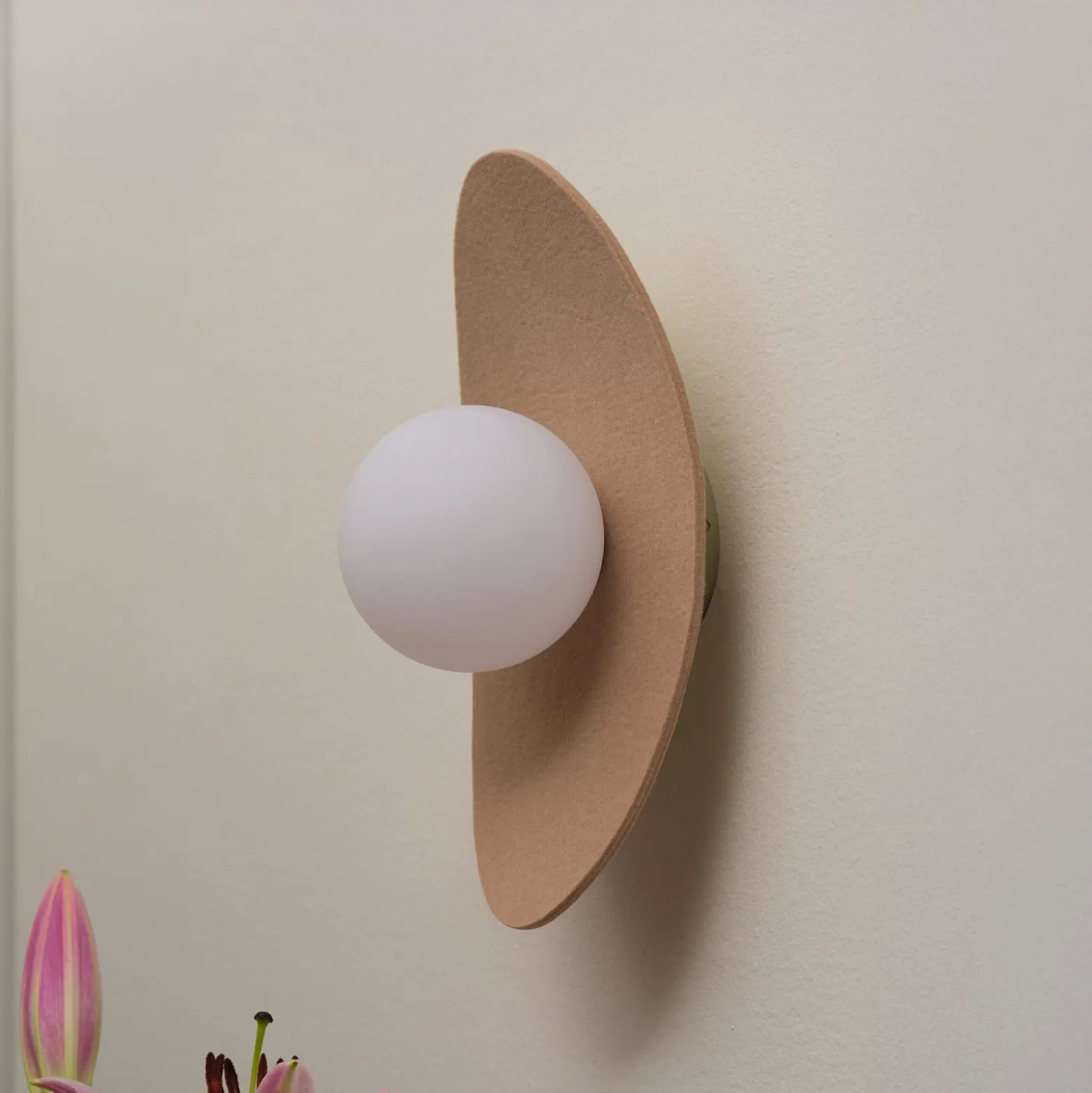 OSRAM seinävalaisin Decor Pearl, beige, huopa, G9
