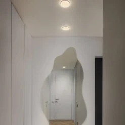 OSRAM SLIM LED-uppovalaisin, halkaisija 12 cm, valkoinen, metalli, 3 000 K