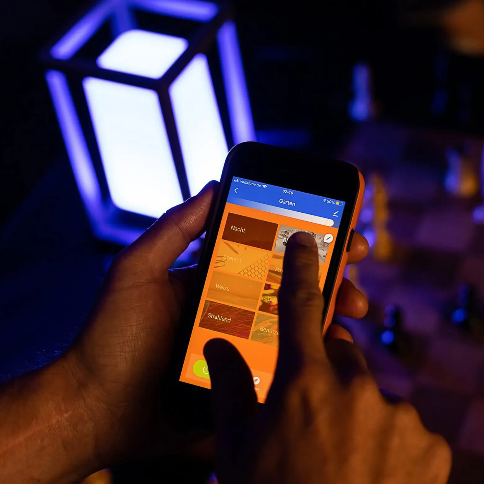 OSRAM SMART+ WiFi LED-akkukäyttöinen pöytälamppu FRAME, tummanharmaa IP44