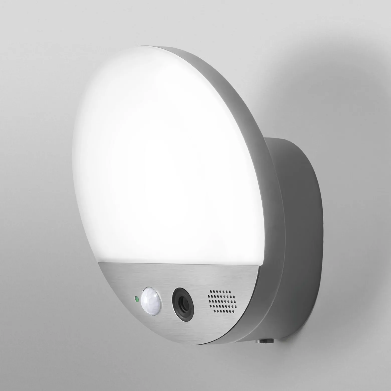 OSRAM SMART+ WiFi ulkoseinälamppu ROUND, kamera, anturi, harmaa