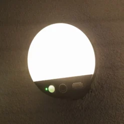 OSRAM SMART+ WiFi ulkoseinälamppu ROUND, kamera, anturi, harmaa