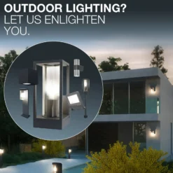 OSRAM ulkoseinälamppu ENDURA CLASSIC CUBE musta metalli IP44