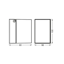 OSRAM ulkoseinälamppu ENDURA CLASSIC CUBE musta metalli IP44