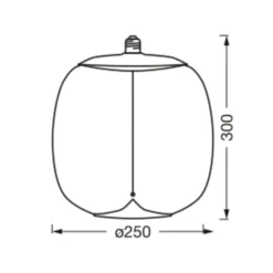 OSRAM Vintage 1906 Big Oval, savu, E27, 1800 K, hehkulamppu