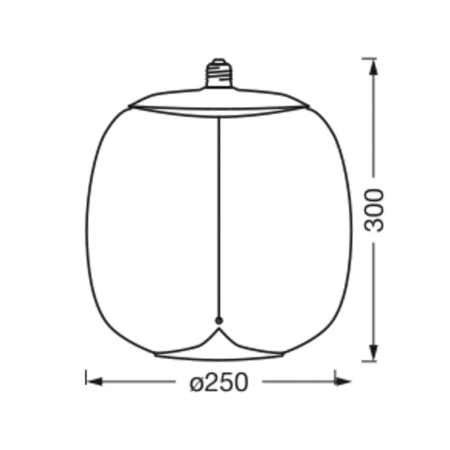 OSRAM Vintage 1906 Big Oval, savu, E27, 1800 K, hehkulamppu