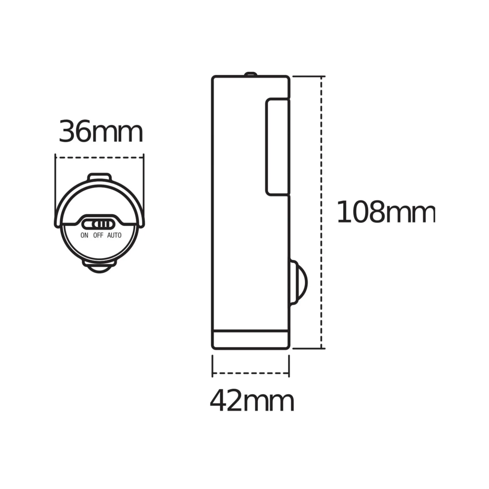 OSRAM yövalo NIGHTLUX TORCH, valkoinen, anturi, paristo IP54