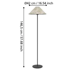 Oxpark lattiavalaisin, 146,5 cm, vihreä/valkoinen/musta