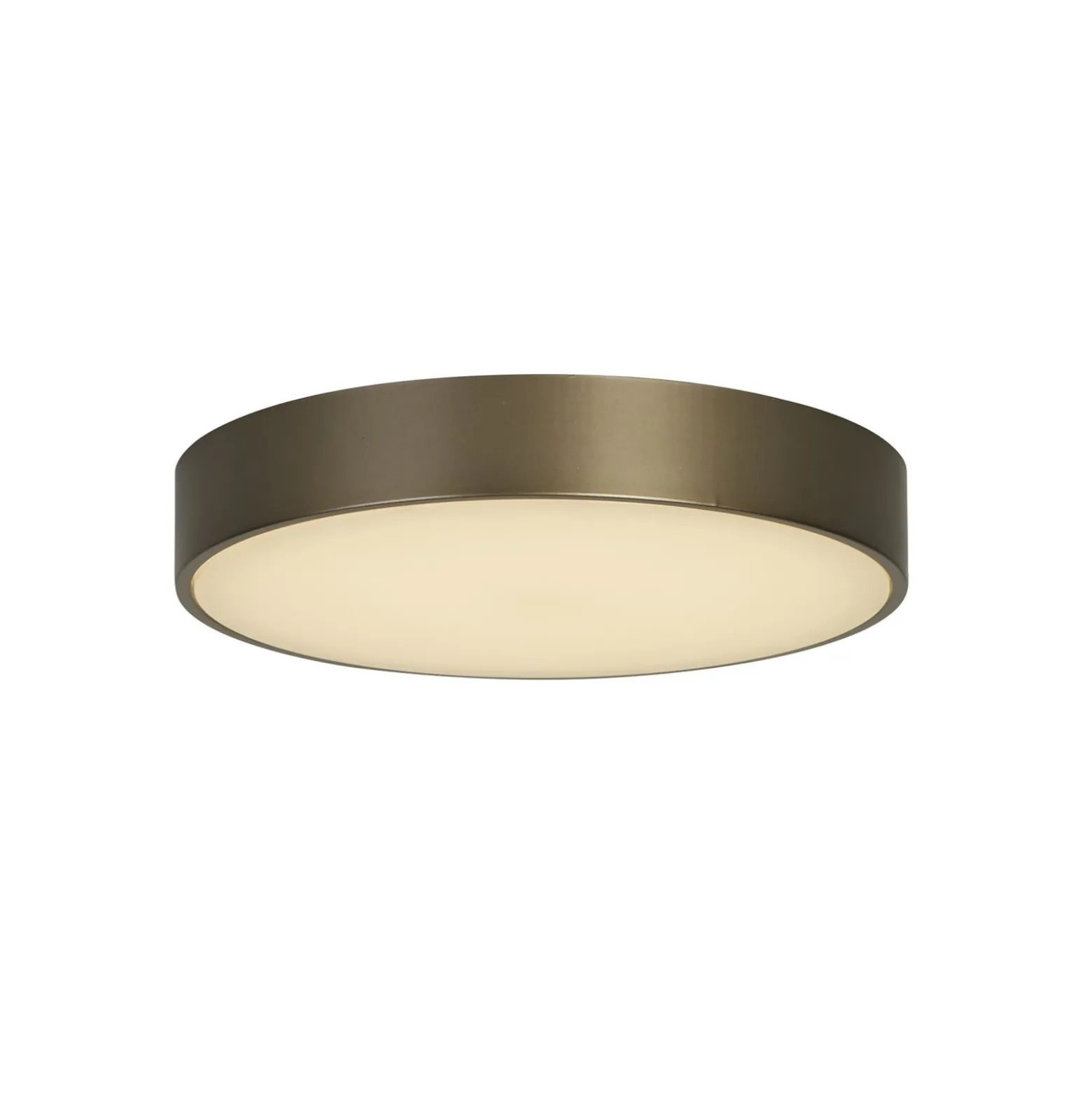 Palma LED-kattovalaisin, pronssinvärinen, Ø 25 cm, teräs/akryyli