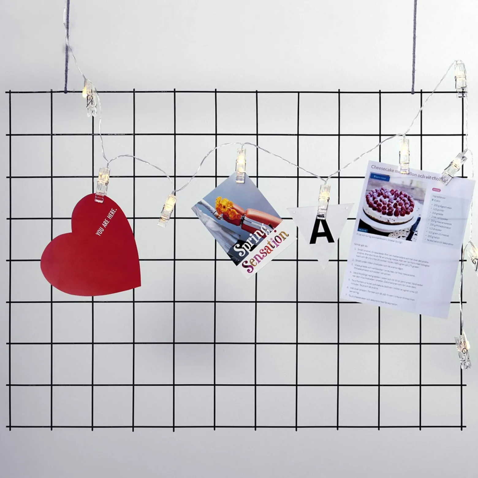 Paristokäyttöinen Clippy-LED-valoketju ajastimella