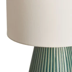Pauleen-pöytälamppu LOVE IT CLASSY, valkoinen/vihreä, korkeus 36 cm