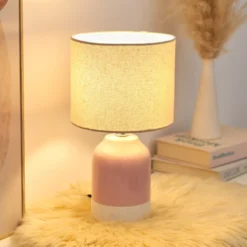 Pauleen Sandy Glow pöytävalaisin, kerma/vaaleanpunainen