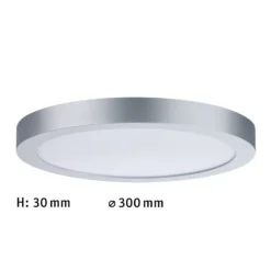 Paulmann Abia -LED-paneeli Ø30 cm, 4 000 K, kromi
