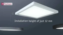 Paulmann Areo LED-paneeli pyöreä musta 4000K Ø17.5cm