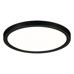 Paulmann Areo LED-paneeli pyöreä musta 4000K Ø17.5cm