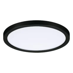 Paulmann Areo LED-paneeli pyöreä musta 4000K Ø17.5cm