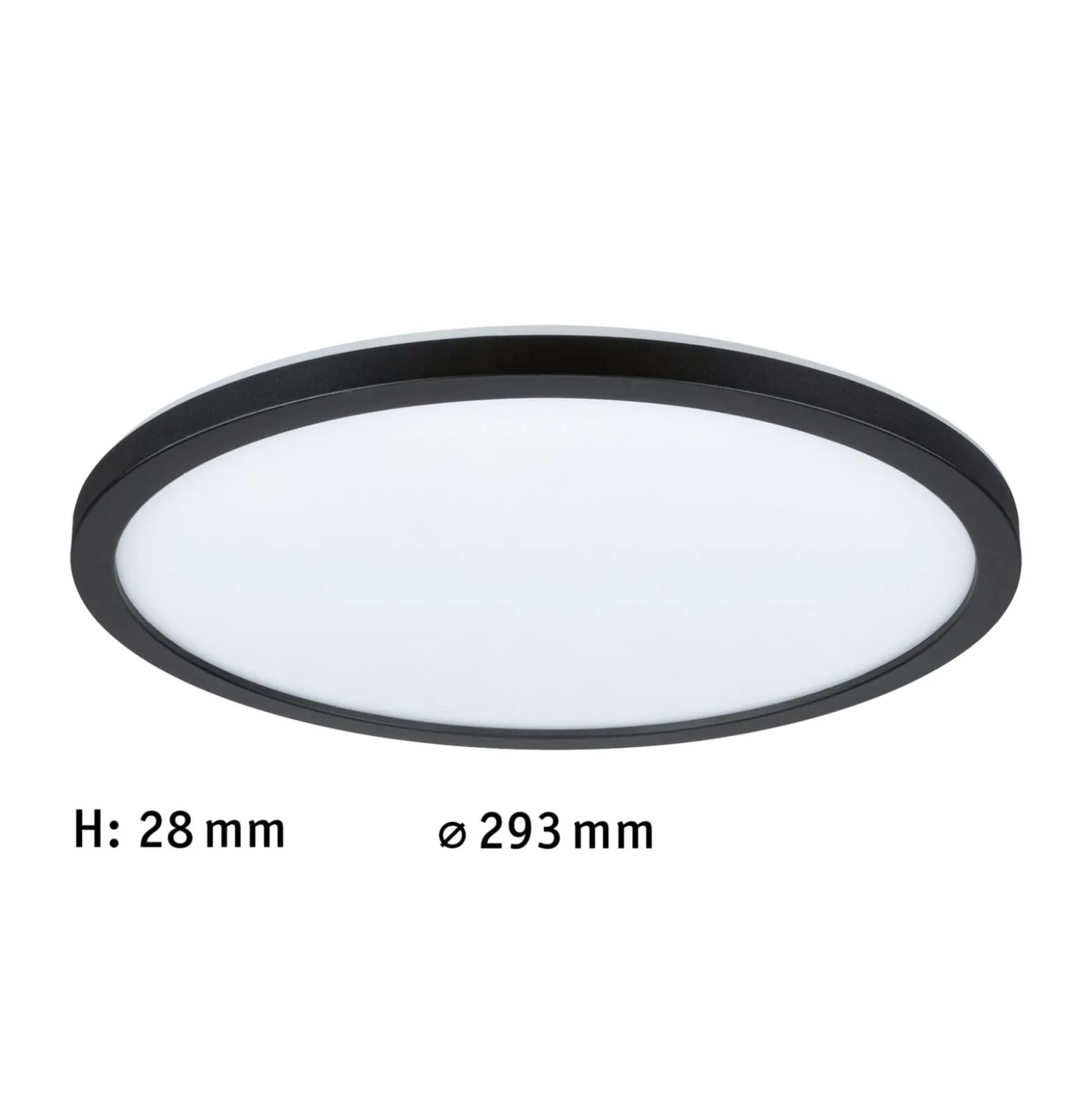 Paulmann Atria Shine Panel on/off musta 840 Ø29cm