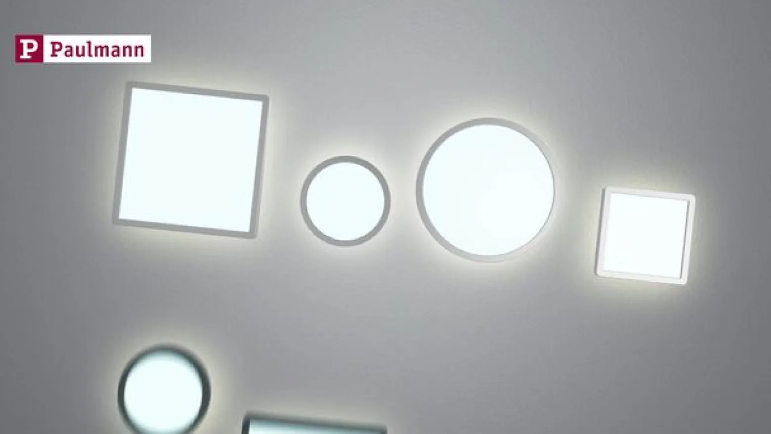 Paulmann Atria Shine Panel on/off musta 840 29x29 29x29