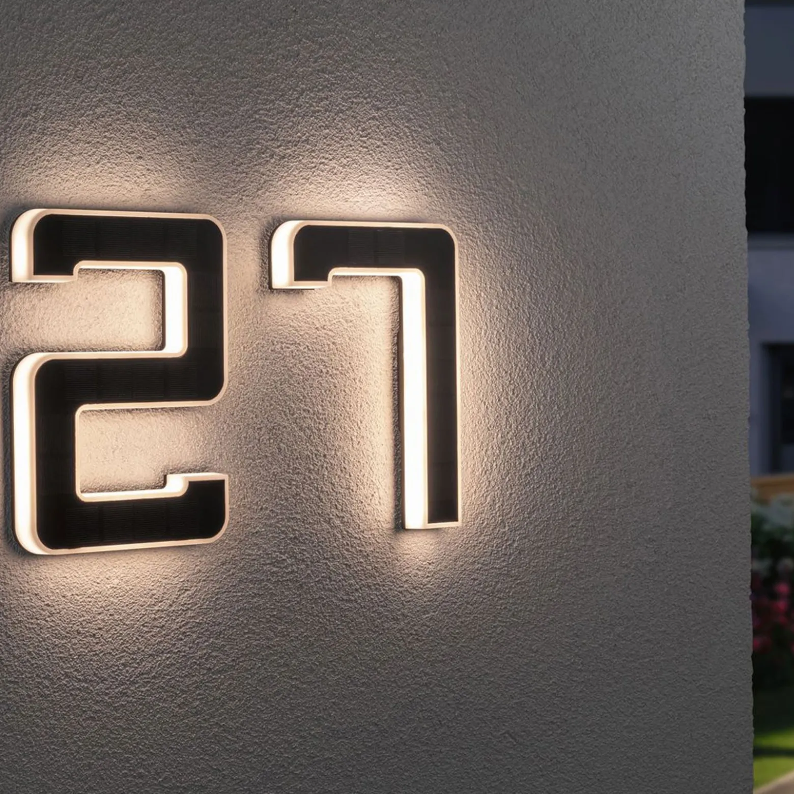 Paulmann aurinkokäyttöinen LED-talonnumero 2