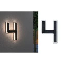 Paulmann aurinkokäyttöinen LED-talonnumero 4