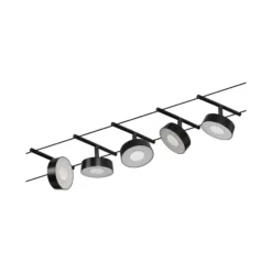 Paulmann Circle-LED-vaijerijärjestelmä 5x, musta