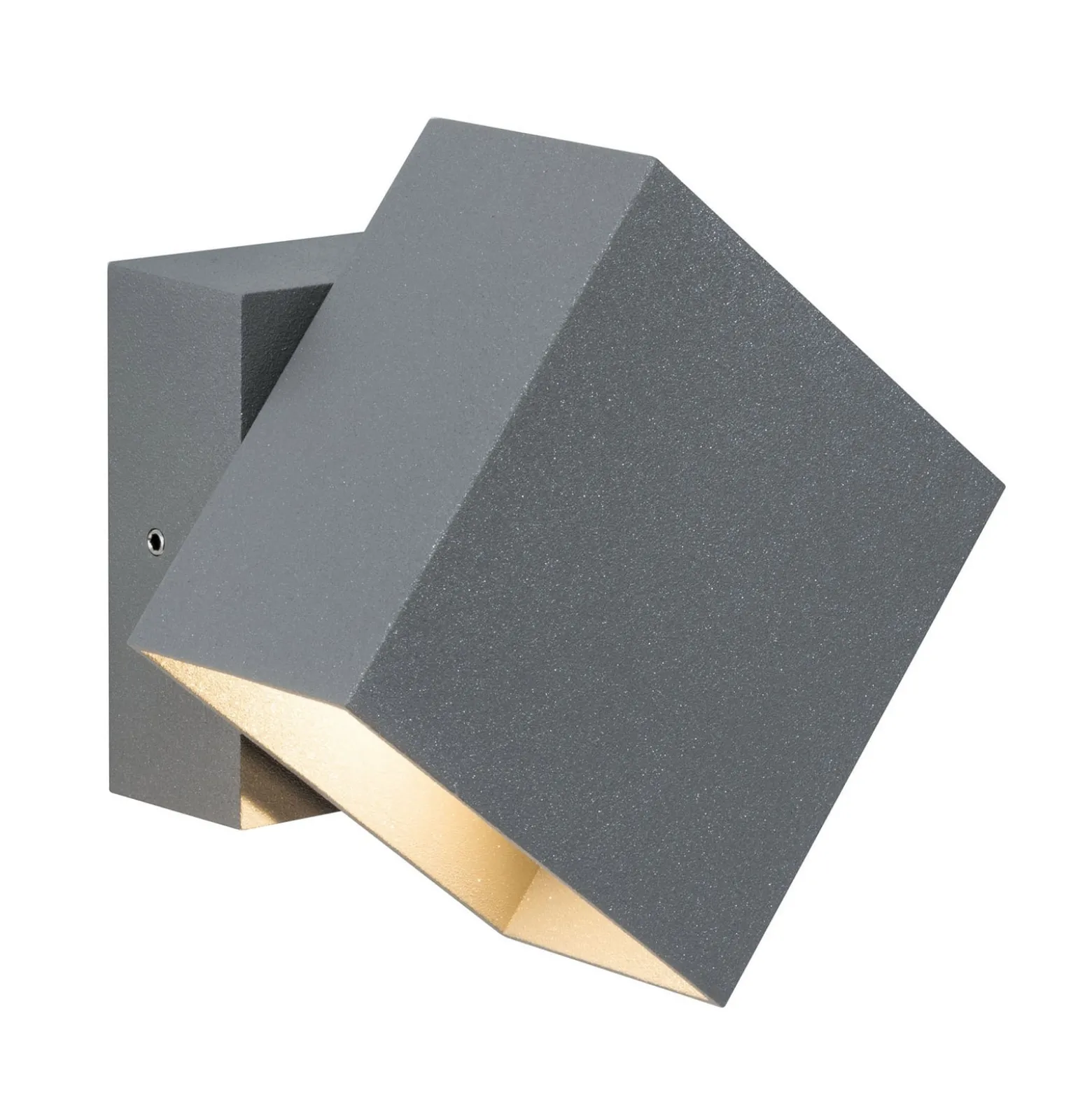 Paulmann Cybo LED-ulkoseinävalaisin, 2700 K, 10x10 cm, harmaa