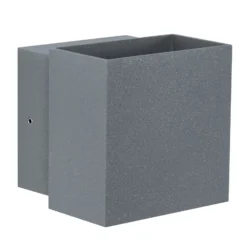 Paulmann Cybo LED-ulkoseinävalaisin, 2700 K, 10x10 cm, harmaa