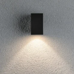 Paulmann Flame-1-lamppuinen 10,3cm antrasitti