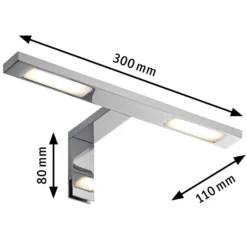 Paulmann Galeria Double Hook -LED-peililamppu