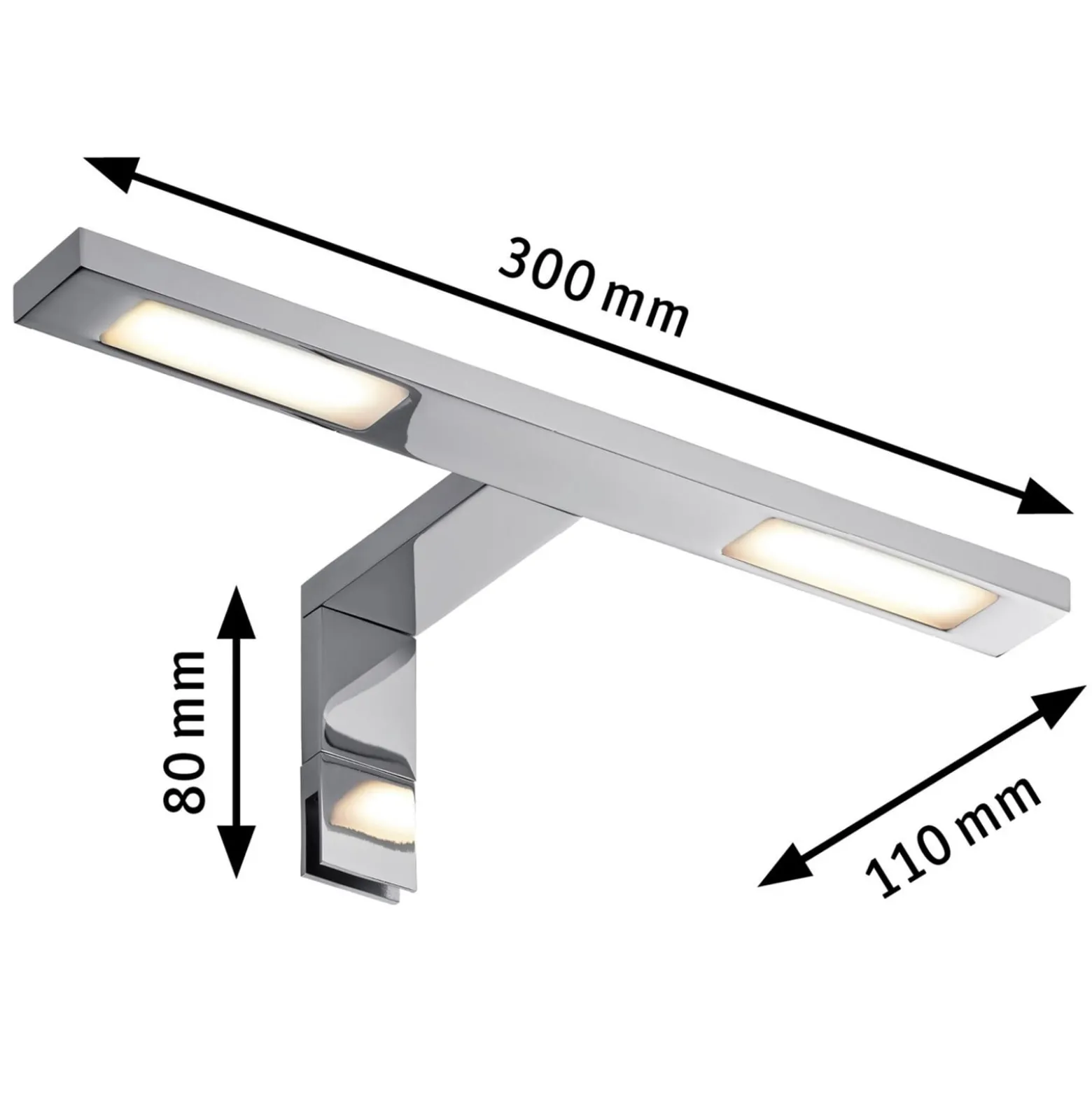 Paulmann Galeria Double Hook -LED-peililamppu